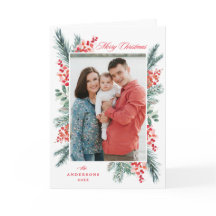 Holly och Evergreen God jul 2 Photo