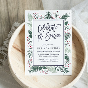 Holly och Gräs Inbjudan till Julfest