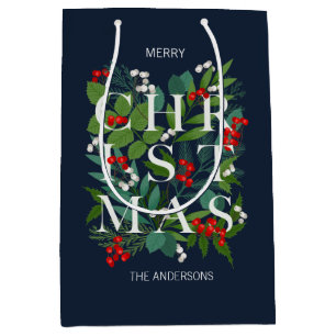 Holly och Greenery God jul Helgdag