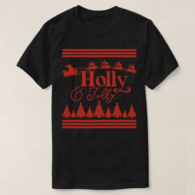 Holly och Jolly T Shirt (Design framsida)
