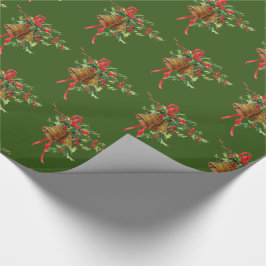 Holly och Klockor Jul Helgdag Wrapping Papper Presentpapper