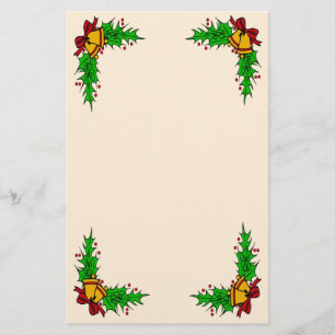 Holly och Klockor Stationery Brevpapper