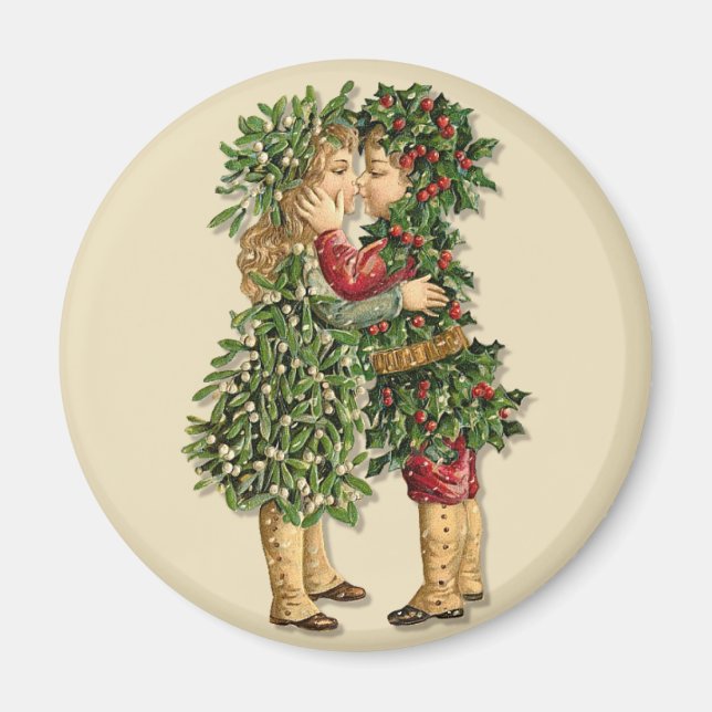 Holly och Mistletoe Kids Magnet (Framsidan)