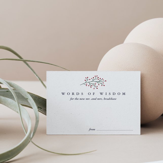 Holly och Pine Visdomsord för nygifta Meddelande (Skapare uppladdad)