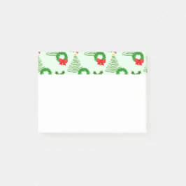 Holly och Träd och Wreaths. Post-it Block