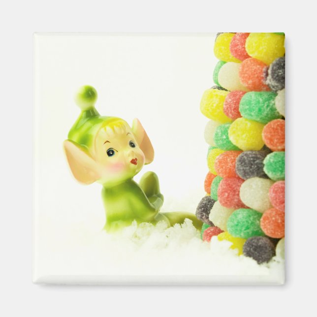 Holly Pixie Elf Magnet (Framsidan)