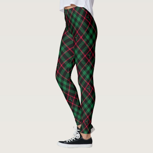 Holly Play l jul Mönster Leggings (Vänster)