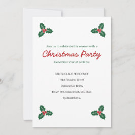 Holly & Presenter, inbjudan till julfest