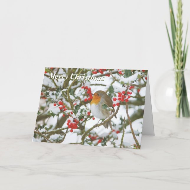 Holly & Robin julkort Helgkort (Framsida)