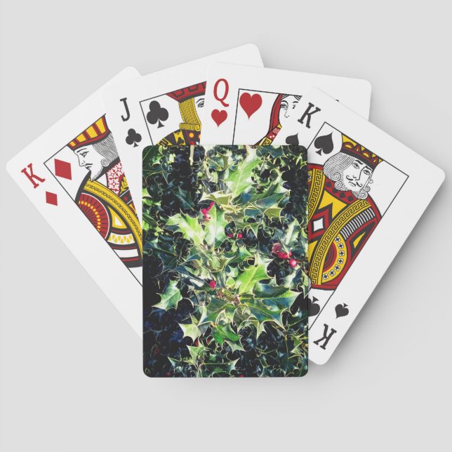 Holly, röda bär casinokort (Baksidan)