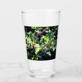 Holly, röda bär glaskopp