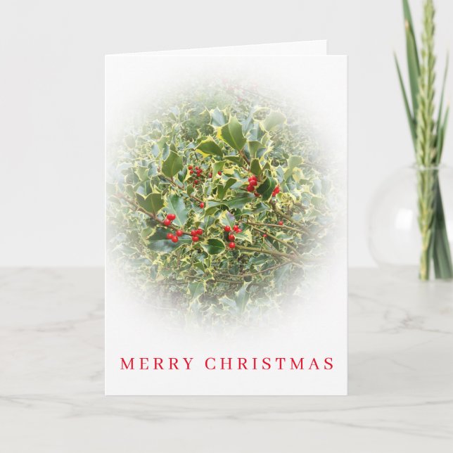 Holly shrub View-julkort Helgkort (Framsida)