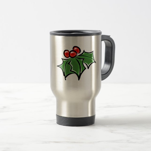 Holly Sprig Resemugg (Framsida höger)