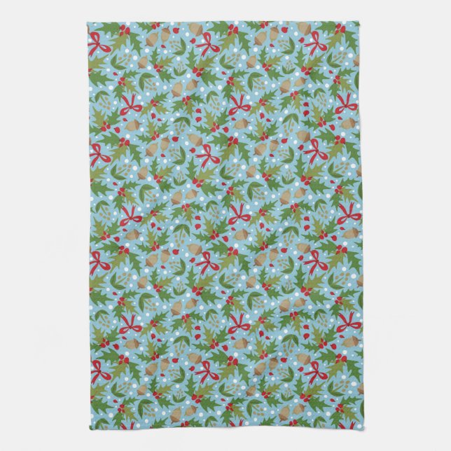 Holly Towel Blue Kökshandduk (Vertikal)