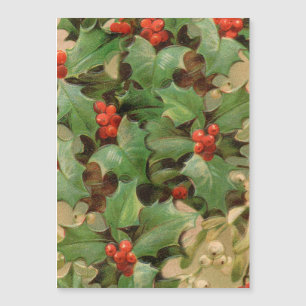 Holly Träd jul-Helgdag-Vintagen