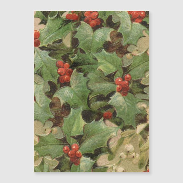 Holly Träd jul-Helgdag-Vintagen (Framsida)
