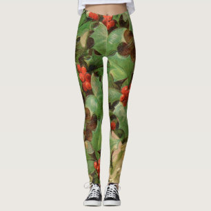 Holly Träd jul-Helgdag-Vintagen Leggings
