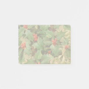 Holly Träd jul-Helgdag-Vintagen Post-it Block