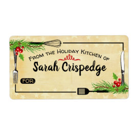 Holly utensils Julgräddmatsbakning helgdag Fraktsedel