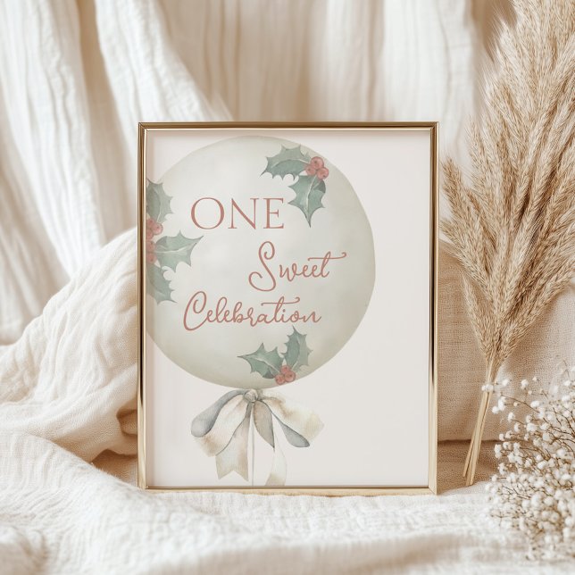 Holly Vintage Ballong Födelsedagsdekoration skylt (Skapare uppladdad)