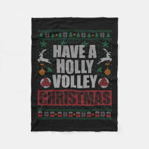Holly Volley Volleyball Ugly jul Julafton Manar W Fleecefilt