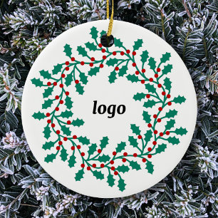 Holly WAN Logotyp Business Julgransprydnad Keramik
