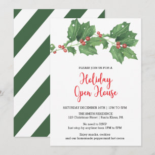 Holly Wandan Helgdag Open House Inbjudningar