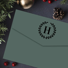 Holly Wandeand Personlig Jul Initial Självfärgande Stämpel