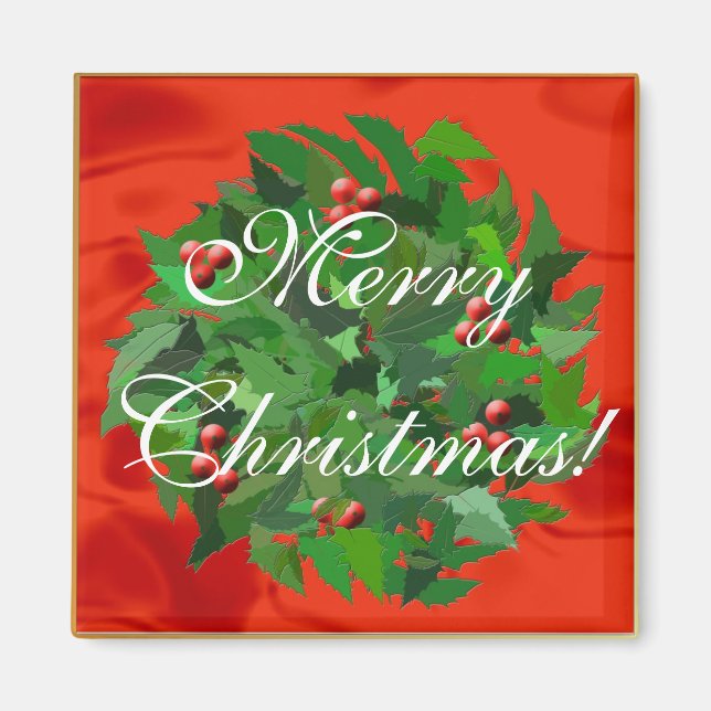 Holly Wandeans God jul! Magnet (Framsidan)