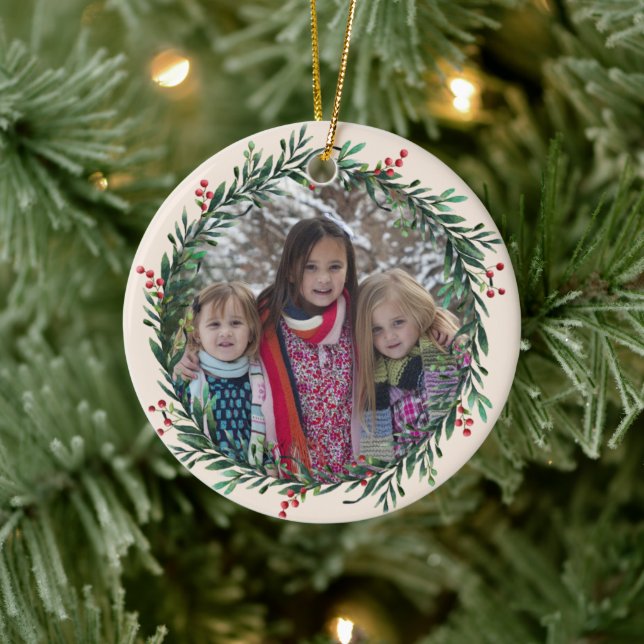 Holly Wandeans Lägg till din egen fotojul Julgransprydnad Keramik (Träd)