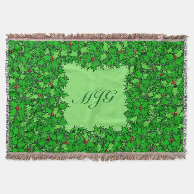 Holly Wandeans med Monogram, Mörk grönt Filt (Framsidan)