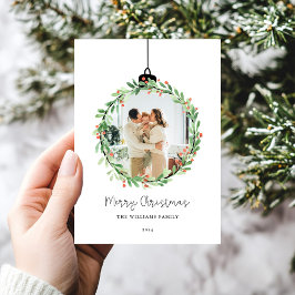 Holly Wandeans Ornament God jul Photo Julkort