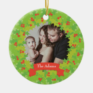 Holly Wandeans Ram Helgdag Photo Ornament
