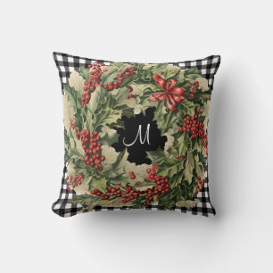 Holly Wandebuffalo plaid anpassningsbar namn Kudde