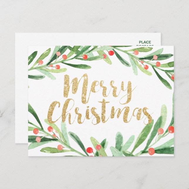 Holly Wandejul Helg Vykort (Fram/baksida)