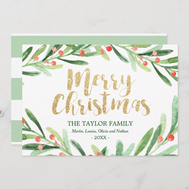 Holly Wandejul Julkort (Fram/baksida)