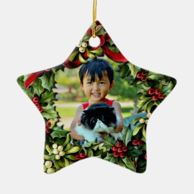 Holly WandeStar Photo Personlig Ornament (Framsidan)