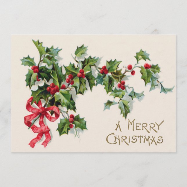 Holly Winterberry Red Ribbon (Framsida)