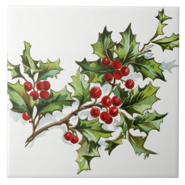HollyBerries 001 Kakelplatta (Framsidan)