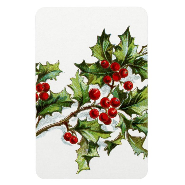 HollyBerries 001 Magnet (Vertikal)