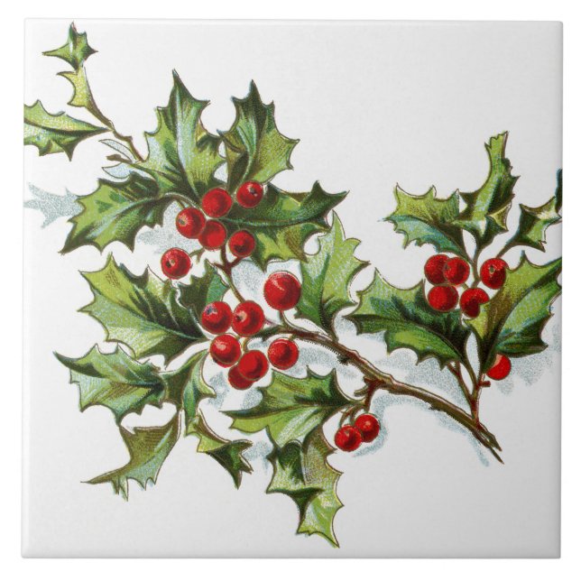 HollyBerries 002 Kakelplatta (Framsidan)