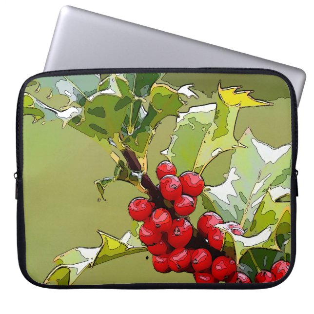 HollyBerries 005 Laptop Fodral (Framsidan)