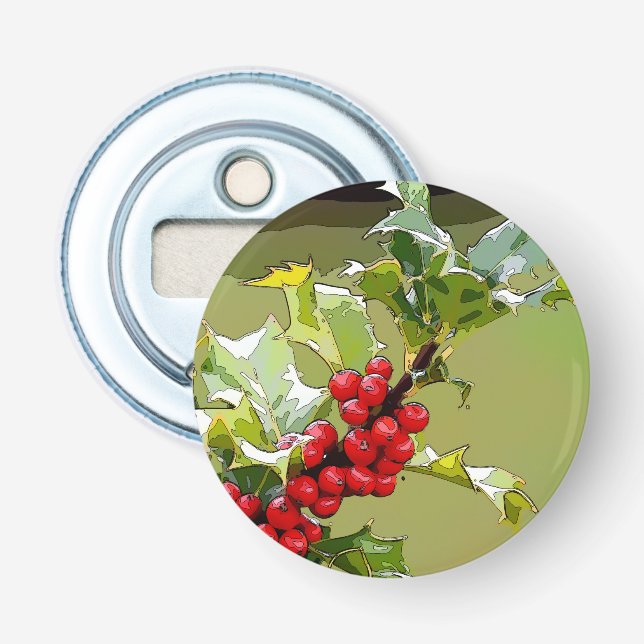 HollyBerries 006 Flasköppnare (Framsidan)