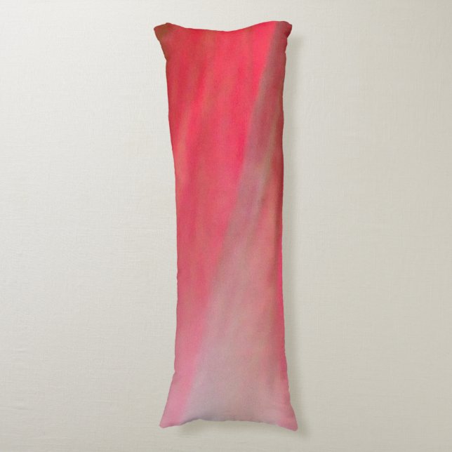 Hollyhock 10 abstrakt 2 Body Pillow Kroppskudde (Framsidan Vertikal)