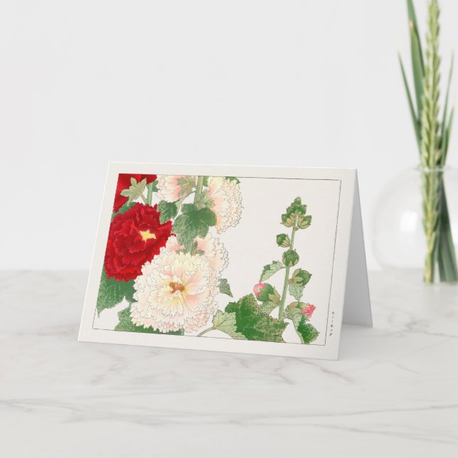 Hollyhock av Tanigami Konan Kort (Framsida)