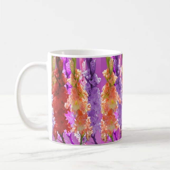 Hollyhock Blooms of Elegance Kaffemugg (Vänster)