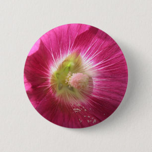 Hollyhock Deep Rosa Button Knapp