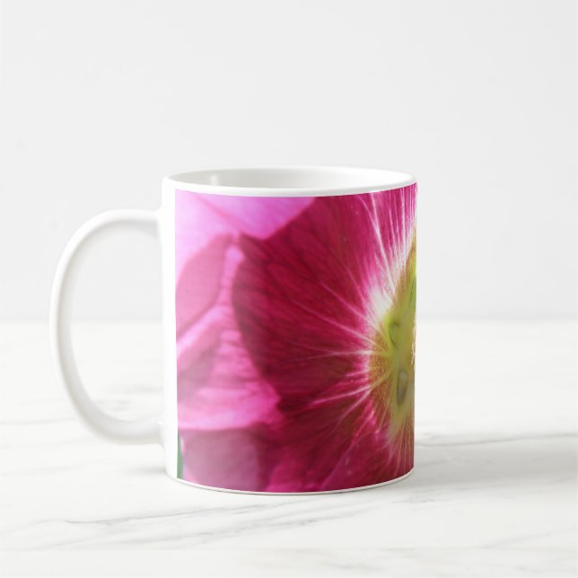 Hollyhock Deep Rosa Coffee Mugg (Vänster)
