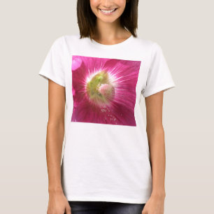Hollyhock Deep Rosa Dam T Shirt