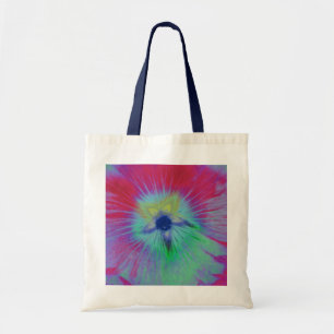 Hollyhock Flower Bright ljus Budget Tote Bag Tygkasse
